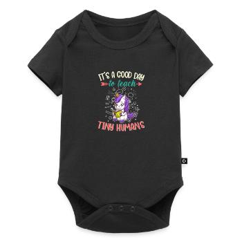 Good Day To Teach Tiny Humans Elementary Teacher - Baby Premium short-sleeve bodysuit - black - Front
