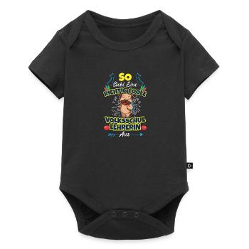 Volksschullehrerin Volksschule Lehrkraft Lehrerin - Baby Premium Kurzarmbody - Schwarz - Vorne