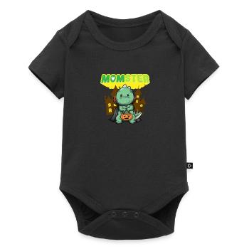Momster Monster Maman Effrayant Halloween Mommy Costume - Body à manches courtes Premium Bébé - noir - Devant
