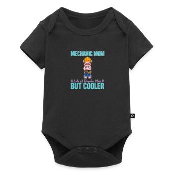Maman mécanicienne comme une maman régulière mais plus cool - Body à manches courtes Premium Bébé - noir - Devant