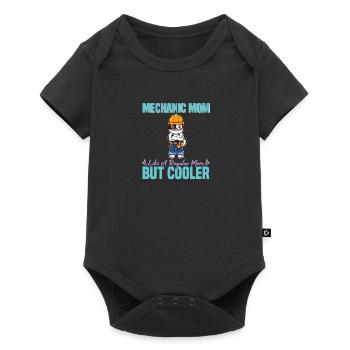 Maman mécanicienne comme une maman régulière mais plus cool - Body à manches courtes Premium Bébé - noir - Devant