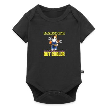 Electrician Mom Like A Regualr Mom But Cooler - Baby Premium short-sleeve bodysuit - black - Front
