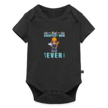 Best Architect Mom Ever Technical Drawing Mother - Baby Premium short-sleeve bodysuit - black - Front