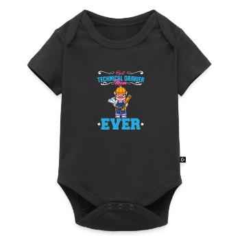 Best Technical Drawer Mom Ever Funny Archtect Gift - Baby Premium short-sleeve bodysuit - black - Front