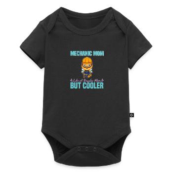 Mechanic Mom Like A Regualr Mom But Cooler - Baby Premium Kurzarmbody - Schwarz - Vorne