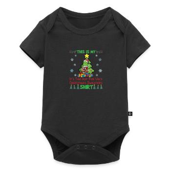 C'est mon pull de Noël il fait trop chaud pour moche - Body à manches courtes Premium Bébé - noir - Devant