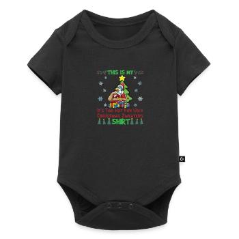 C'est mon pull de Noël il fait trop chaud pour moche - Body à manches courtes Premium Bébé - noir - Devant