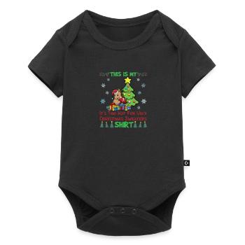 C'est mon pull de Noël il fait trop chaud pour moche - Body à manches courtes Premium Bébé - noir - Devant