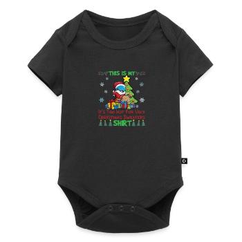 This Is My It's Too Hot For Ugly Christmas Sweater - Baby Premium short-sleeve bodysuit - black - Front