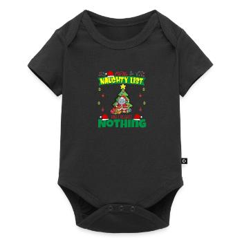 On The Naughty List And I Regret Nothing Santa - Baby Premium short-sleeve bodysuit - black - Front