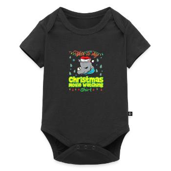 This Is My Christmas Movie Watching Shirt - Baby Premium short-sleeve bodysuit - black - Front
