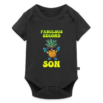Fabulous Second Son Siblings Younger - Baby Premium short-sleeve bodysuit - black - Front