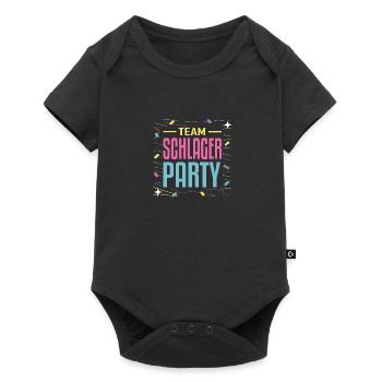 Team Schlager Party Schlagermusik Schlagerparty - Baby Premium Kurzarmbody - Schwarz - Vorne