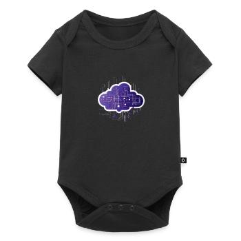 Cloud Computing Computer Electronics Circuit - Body à manches courtes Premium Bébé - noir - Devant