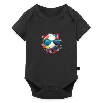 Joueur de football Cool Athlète Sports Jeu de football - Body à manches courtes Premium Bébé - noir - Devant