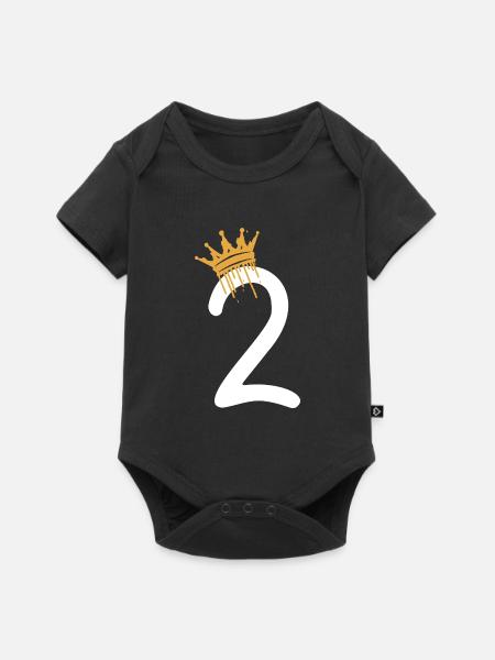 2 - Baby Premium Kurzarmbody - Schwarz