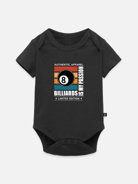 Billards - Baby Premium Kurzarmbody - Schwarz