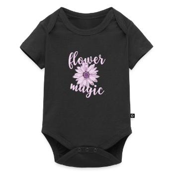 Flower Magic - Baby Premium short-sleeve bodysuit - black - Front