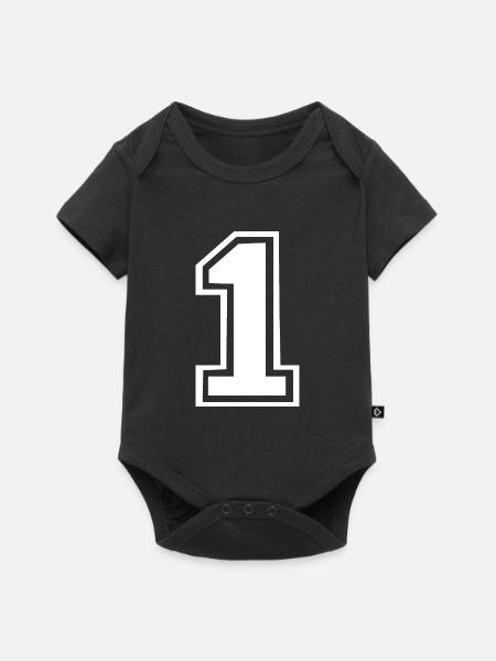1 - Baby Premium Kurzarmbody - Schwarz