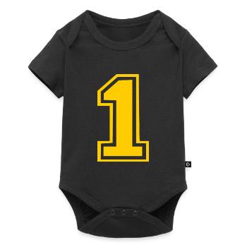 1 - Baby Premium short-sleeve bodysuit - black - Front