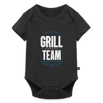 Grill Team - Baby Premium Kurzarmbody - Schwarz - Vorne