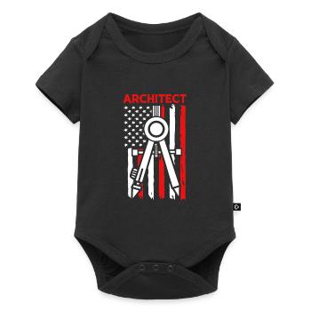 architecte - Body à manches courtes Premium Bébé - noir - Devant