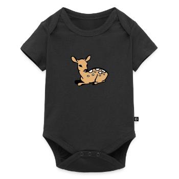 Faon - Body à manches courtes Premium Bébé - noir - Devant