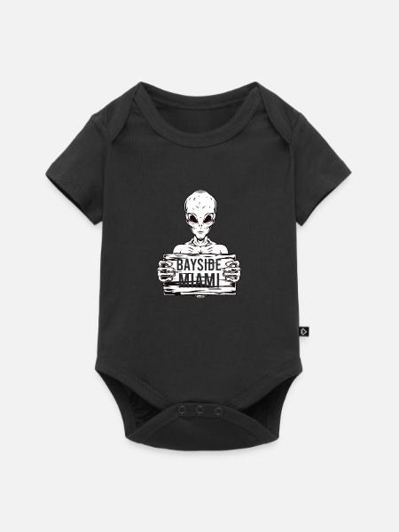 Bayside Miami Shadow Alien - Baby Premium Kurzarmbody - Schwarz