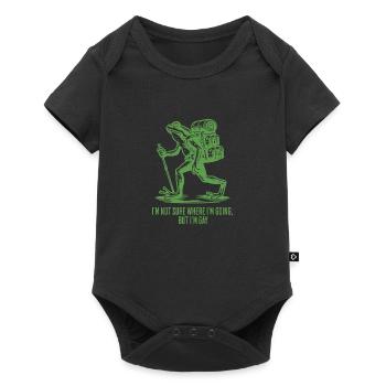 Je ne sais pas trop où je vais mais je suis Gay Frog - Body à manches courtes Premium Bébé - noir - Devant
