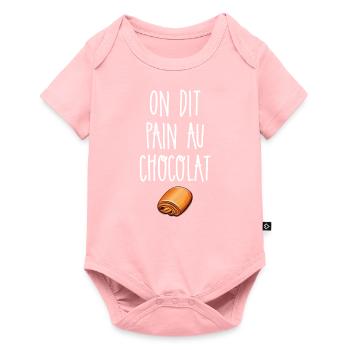 On dit pain au chocolat - Body à manches courtes Premium Bébé - rose - Devant