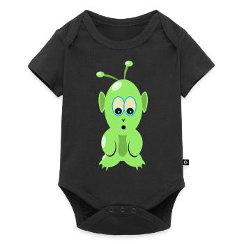 T-shirt martien, pour alien et OVNI fan - Body à manches courtes Premium Bébé - noir - Devant