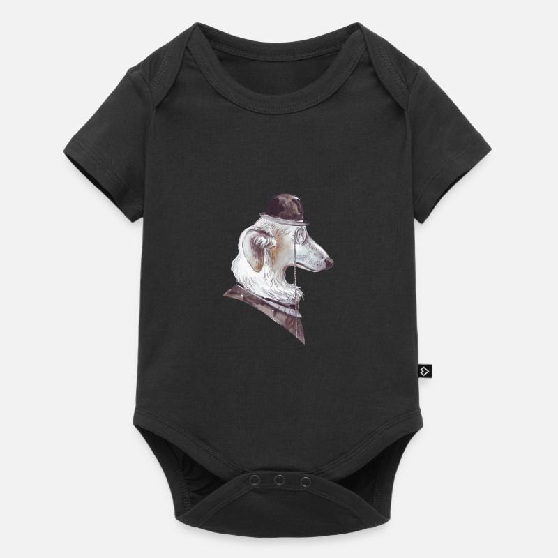 Gentleman Dog (Design 4) - Body à manches courtes Premium Bébé - noir