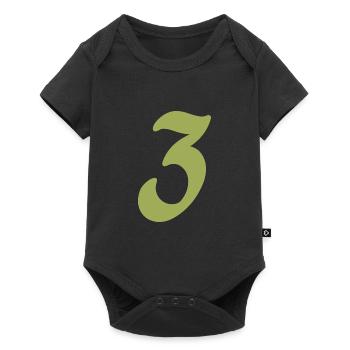 3 - Body à manches courtes Premium Bébé - noir - Devant