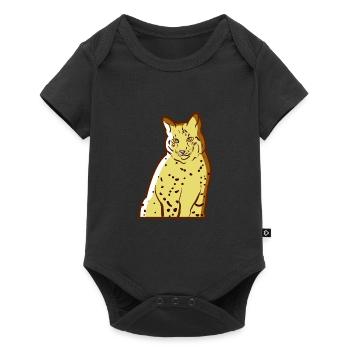 Wild Cat Wildcat Lynx - Baby Premium short-sleeve bodysuit - black - Front