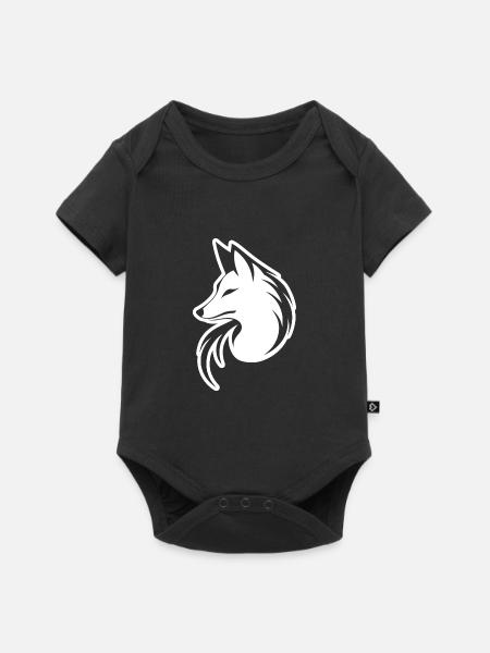 Fuchs Füchse - Baby Premium Kurzarmbody - Schwarz