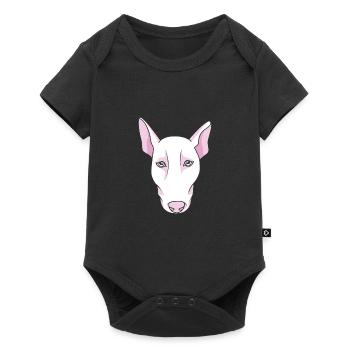 Bull terrier - Baby Premium short-sleeve bodysuit - black - Front