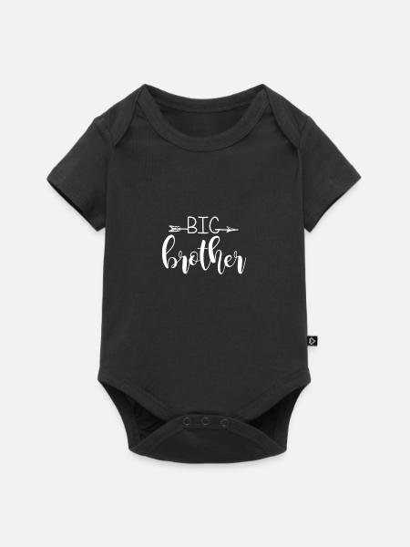 Big Brother T-Shirt Großer Bruder Geschenk - Baby Premium kortärmad bodysuit - svart