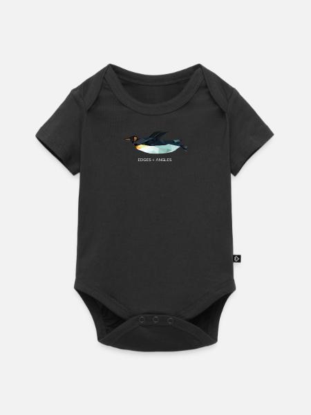 Flying Penguin - Body à manches courtes Premium Bébé - noir