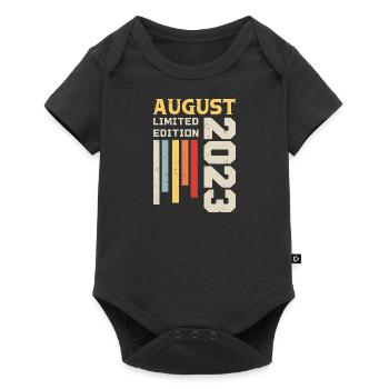 Août 2023 - Cadeau anniversaire Août 2023 Août - Body à manches courtes Premium Bébé - noir - Devant