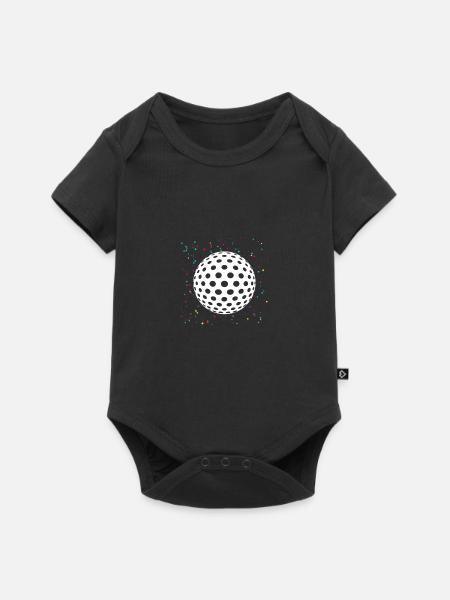 Golfspieler Golf - Baby Premium Kurzarmbody - Schwarz
