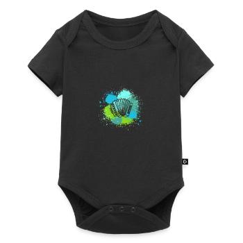 Accordion Player Accordion - Baby Premium short-sleeve bodysuit - black - Front