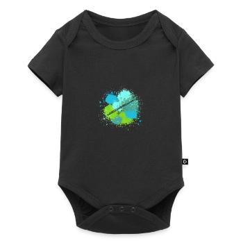 Joueur de flûte - Body à manches courtes Premium Bébé - noir - Devant