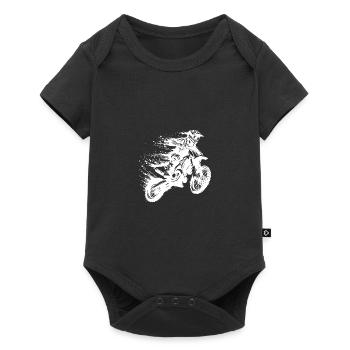 Machine tout-terrain sport automobile hobby style de tatouage - Body à manches courtes Premium Bébé - noir - Devant