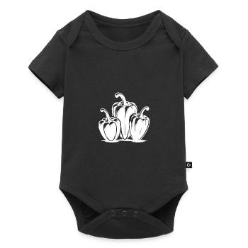 Classic Peppers Three Peppers - Baby Premium short-sleeve bodysuit - black - Front