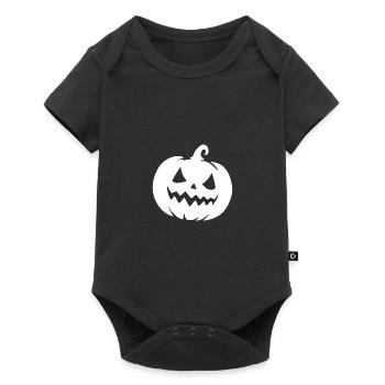Naughty magic pumpkin lantern with a cheeky grin - Baby Premium short-sleeve bodysuit - black - Front