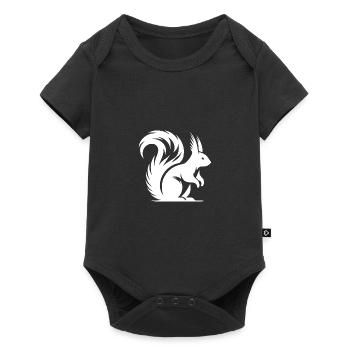 Little Cute Squirrel Kids Drawing - Baby Premium short-sleeve bodysuit - black - Front