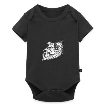 Heisse dreckige Gelände Maschine Hobby Motorsport - Baby Premium Kurzarmbody - Schwarz - Vorne