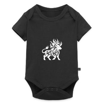 Elegant Wild Burning Bull Tattoo Style - Baby Premium short-sleeve bodysuit - black - Front