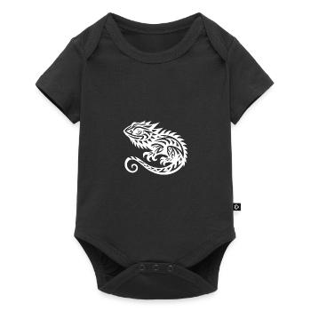 Bearded Dragon Tribal Tattoo Dragon Disguise - Baby Premium short-sleeve bodysuit - black - Front