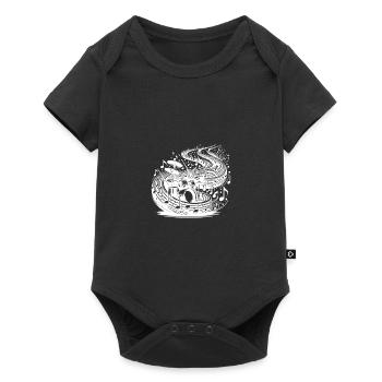 I don't play drums – I do magic - Baby Premium short-sleeve bodysuit - black - Front
